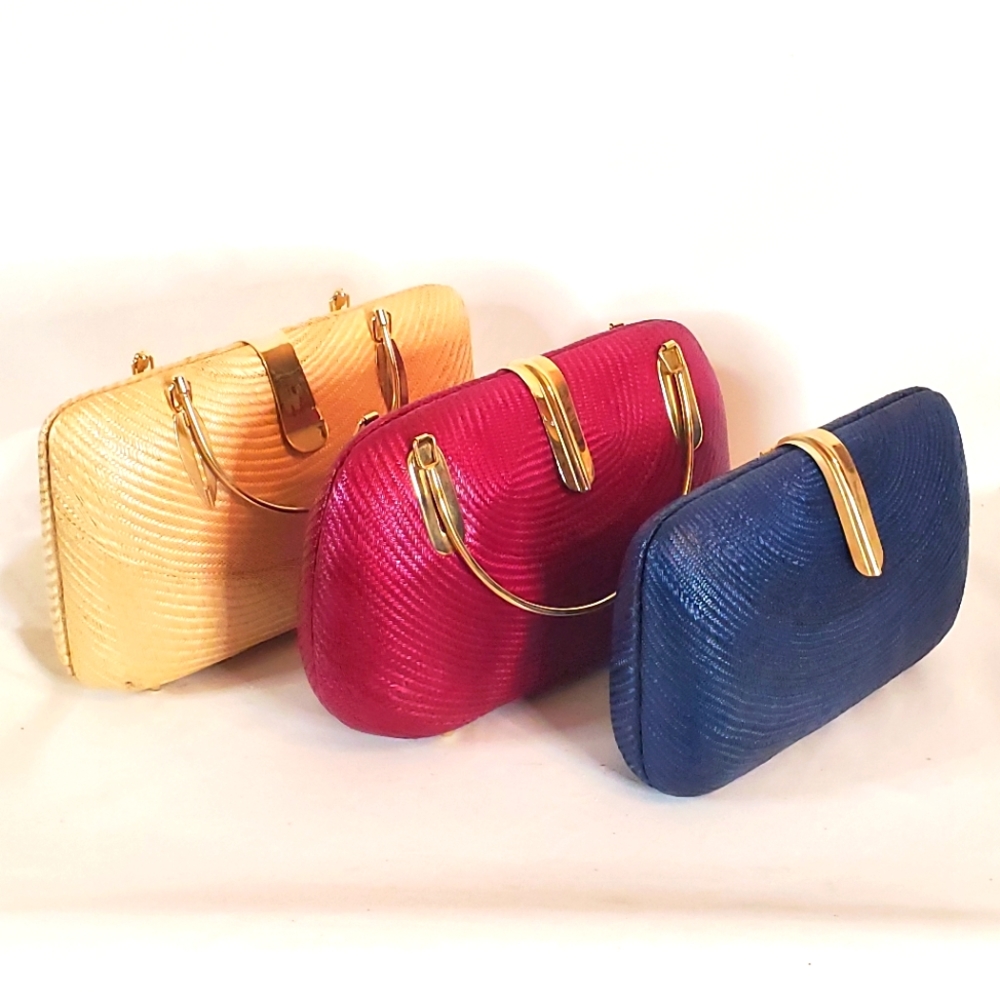 Buri woven purse
